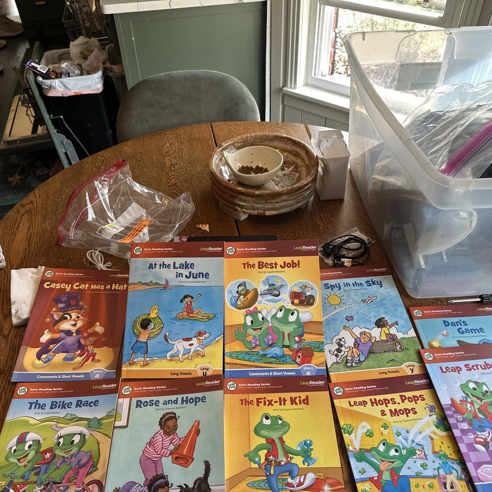 10 LeapFrog LeapReader Interactive Books Long & Short Vowels Reading Phonics
